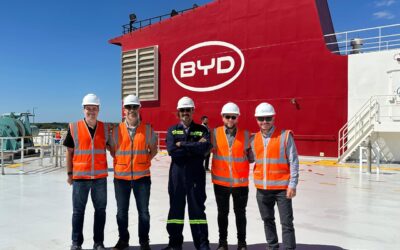 Operación histórica para el equipo Liner de AMI: primera escala en Argentina del buque “BYD Changzhou”